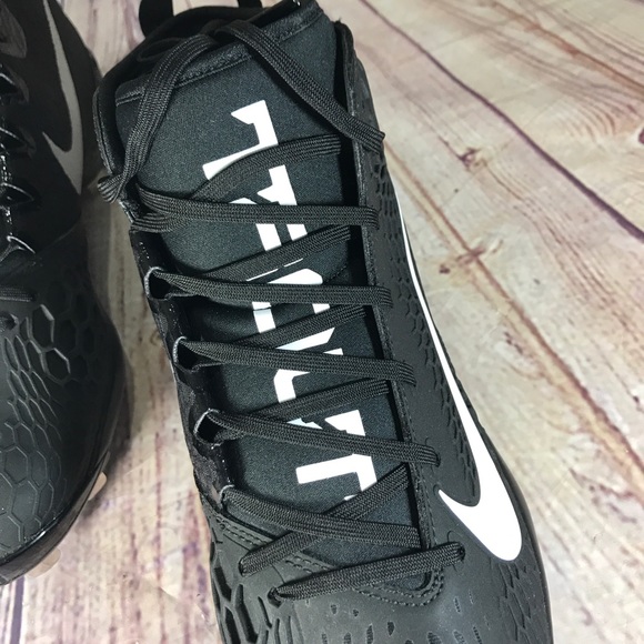 NIKE Force Trout 5 Black/White Metal Baseball - Picture 6 of 7